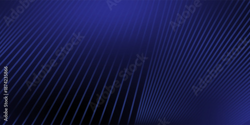 Modern dark blue banner background with geometric diagonal overlay and glowing lines eps 10