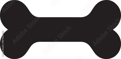 Dogbone silhouette vector