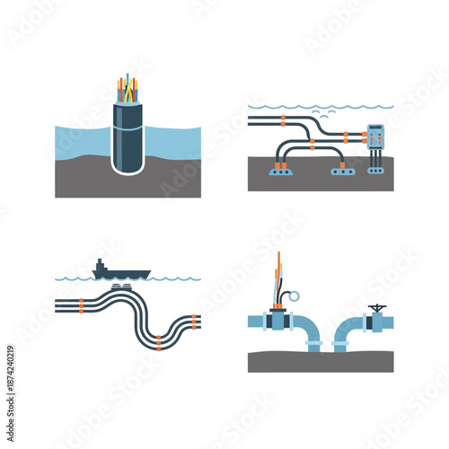 Underwater Cable Installation and Maintenance Process.