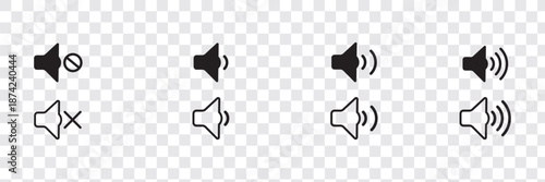 Speaker icon logo design. volume sign and symbol. loudspeaker icon. sound symbol