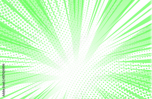 Obraz na plátně Fast rays with dynamic comic burst and transparent overlay