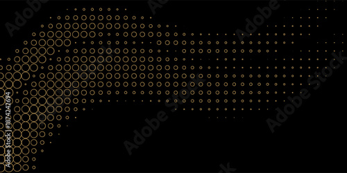 Dark Black vector template with circles. Blurred bubbles on abstract background with colorful gradient. Beautiful design for your business natural advert.