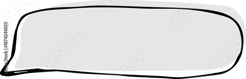 Long narrow speech bubble for horizontal text