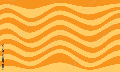 orange stripes lines wave curves funny style flag curtain graphic abstract background
