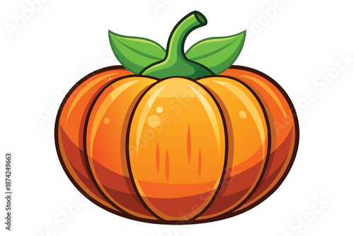 Spooky Halloween Jack-O-Lantern Vector with Scary Grinning Face for Party Invitations and Festive Holiday Decorations