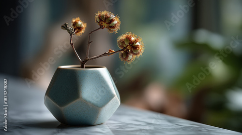 Muted Sage Green Geometric ...