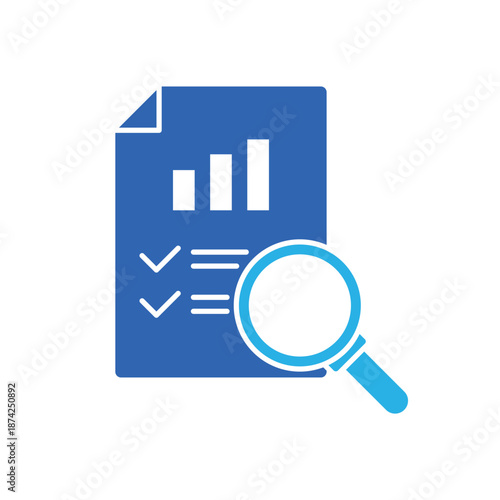 Tableau sur toile Icon a data verification and database integrity, isolated against a clean background