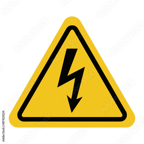 high voltage danger warning icon