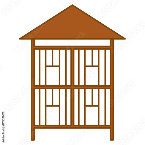 chicken coop illustration