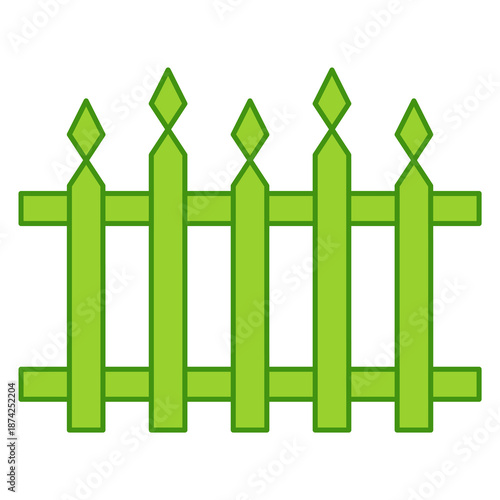 garden fence illustrationgarden fence illustration