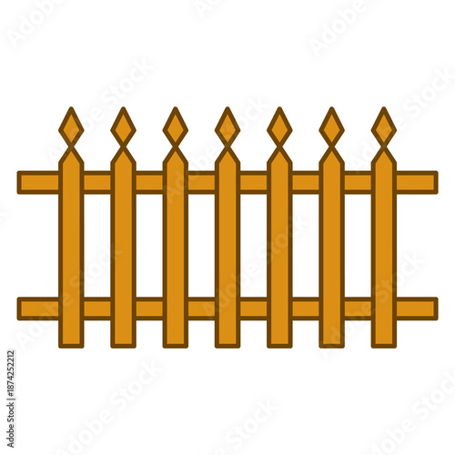 garden fence illustration