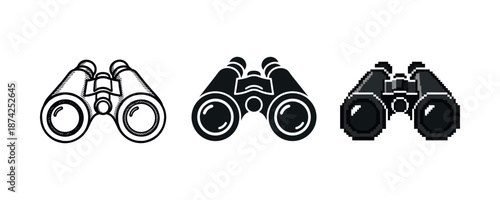 Vintage, modern, and pixel binoculars: a design evolution showcase