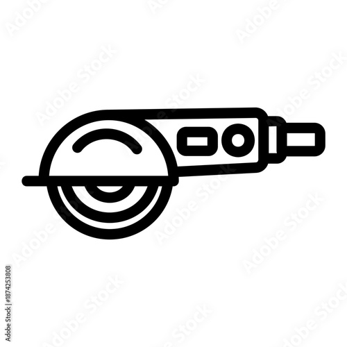 Angle grinder Line Icon