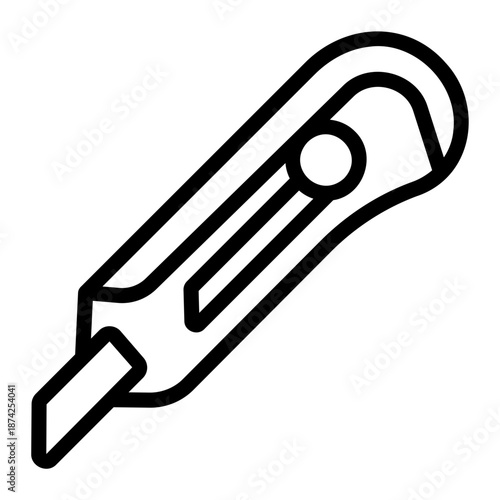 Utility knife Line Icon