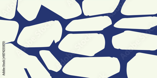 Seamless voronoi pattern. Vector grid background with rounded cells. Eps10