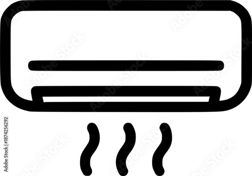 air conditioner isolated icon sign, symbol, vector, art