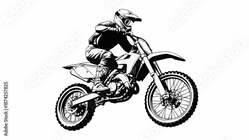 motocross rider silhouette