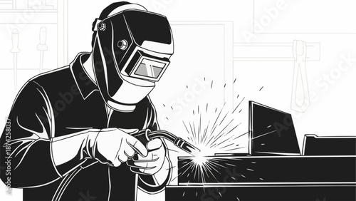 man working on laptop