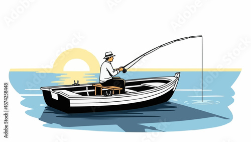 fishing in the sea