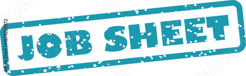 Gruny blue job sheet stamp