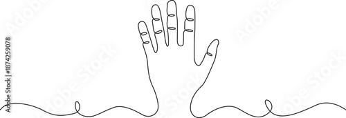 Hand with wires Vector