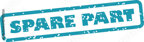 Spare part rubber stamp seal