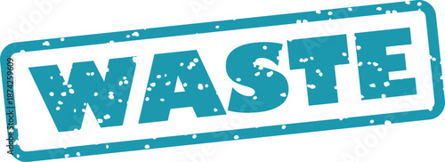 Waste rubber stamp seal