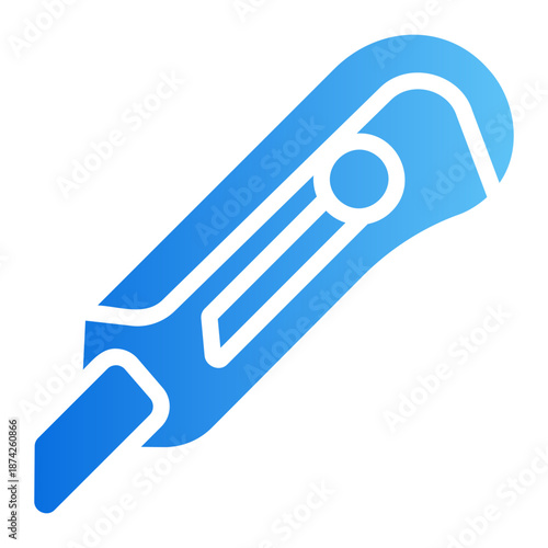 Utility knife Line Gradient Icon