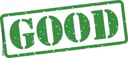 Green rubber stamp with good text