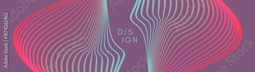 Branched structure of multiple lines. Energy flow. Scientific illustration. Vector for brochure, poster, cover, card, presentation, flyer or banner.