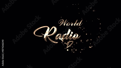 World Radio Day Text Animation

