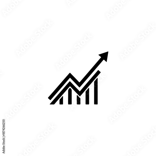 An image of an upward-pointing arrow composed of multiple smaller lines, symbolizing growth and progress.