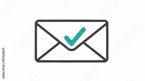 Email icon with green check.