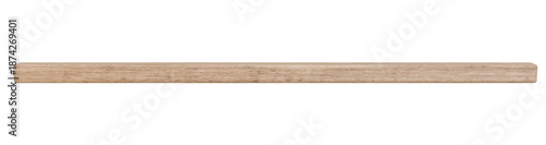 Bild auf Leinwand square wood dowel rod isolated on white