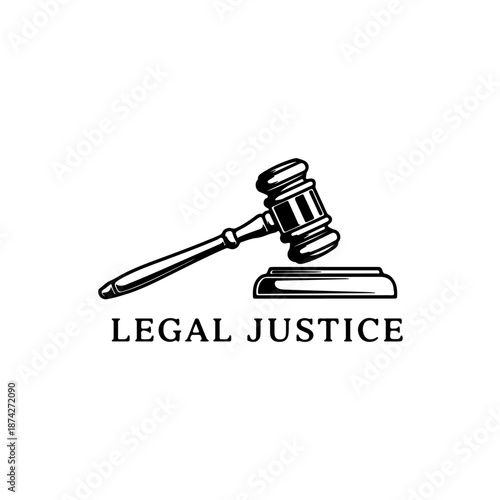 An image featuring a gavel resting on a sound block with the text 'LEGAL JUSTICE' underneath. The image symbolizes the legal system and the administration of justice.