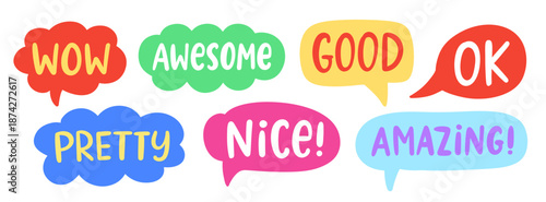 Chat Bubbles Social Media Message Speech Clouds