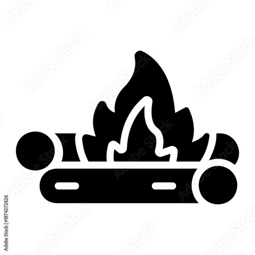 Campfire Solid icon