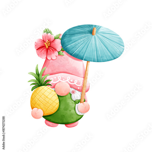 Set of cute cartoon vector illustrations featuring a funny food collection with fruits, vegetables, berries, and nature elements for kids' holiday design