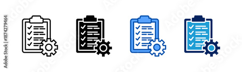 sop icon set multiple style collection