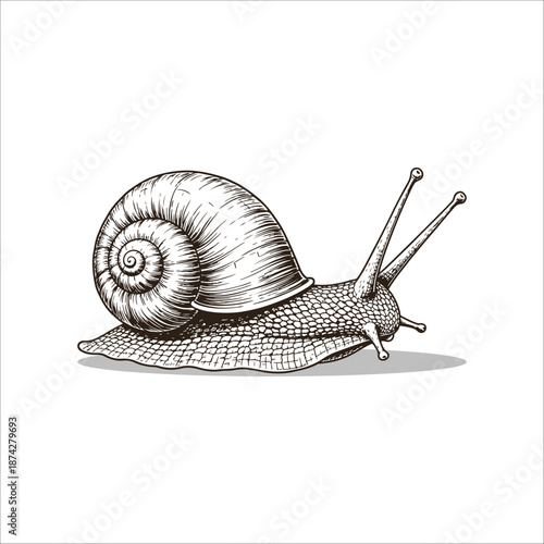 snail drawing artwork handmade illustration