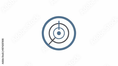 Bullseye Target Symbol Design Element.