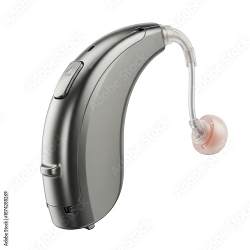 Hearing aid device isolated on transparent background isolated on transparent background