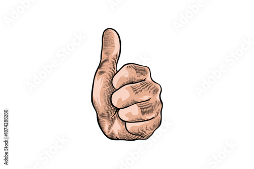 illustration of a hand with a thumb up