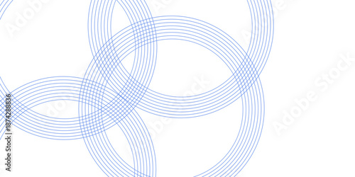 blue white invitation, cover design. Luxury elegant blue circle, star pattern .Abstract blue circle lines on white background.. vertical vector template for design .	