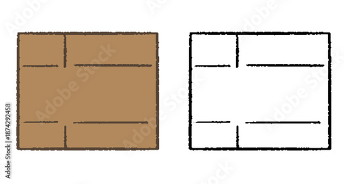 畳んだダンボール