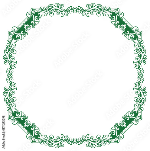 design vector ornament frame art curved carving