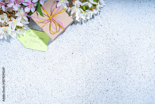 Mother day greeting card background