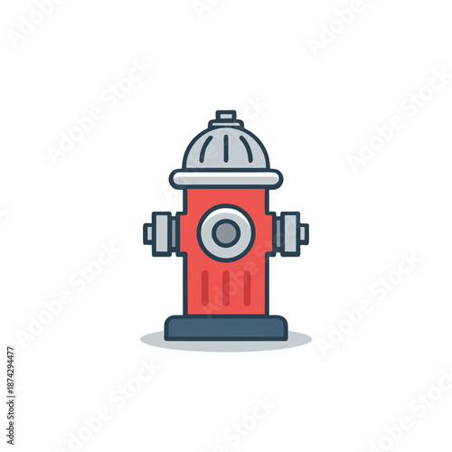 water hydrant vector illustration isolated on white background