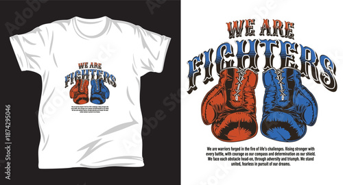 Boxing graphic vector t shirt design print