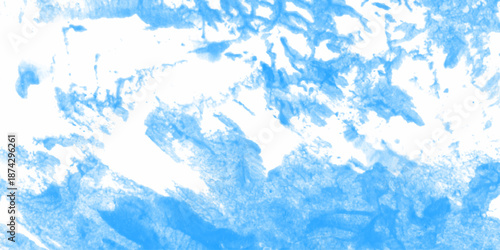 Abstract white and blue isolated cloud cumulus clouds. blue aquarelle painted realistic fog or mist smoky textured canvas design. White and ash messy wall stucco texture background.	